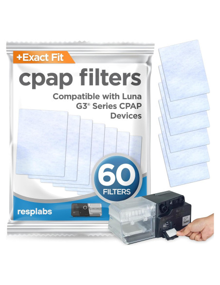 Filtros CPAP Resplabs para React Health Luna G3 - 60 Unidades