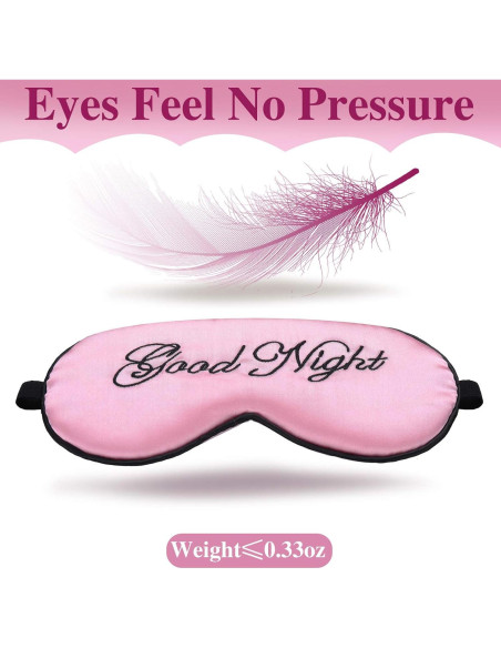 6 Máscaras de Sueño de Seda Syhood Ajustables Multicolor