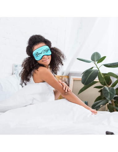 6 Máscaras de Sueño de Seda Syhood Ajustables Multicolor