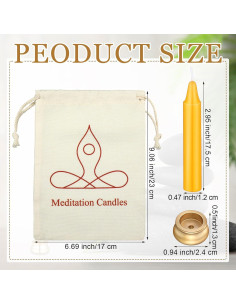 Set de 52 Velas de Meditación Consciente Threlaco 30 Min 2