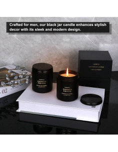 Vela Aromática para Hombres Olorvela 8oz Lavanda Eucalipto 2