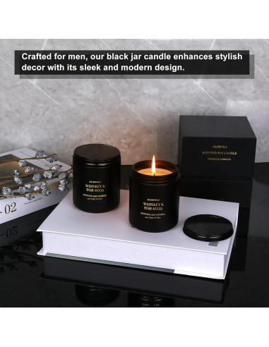 Vela Aromática para Hombres Olorvela 8oz Lavanda Eucalipto