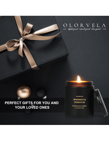 Vela Aromática para Hombres Olorvela 8oz Lavanda Eucalipto