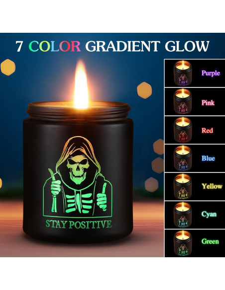 Vela Aromática de Vainilla Ahumada con Luz LED - 7oz