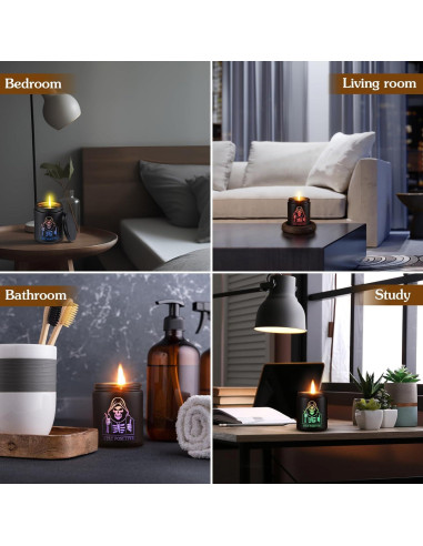 Vela Aromática de Vainilla Ahumada con Luz LED - 7oz