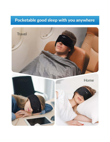 Máscara de Sueño Bluetooth ZZZ 3D Removible con Altavoces