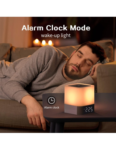 Aisuo Lámpara Nocturna 5 en 1 con Altavoz Bluetooth DY28