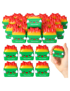 48 Pelotas Antiestrés Leitee Basurero Verde para Oficina