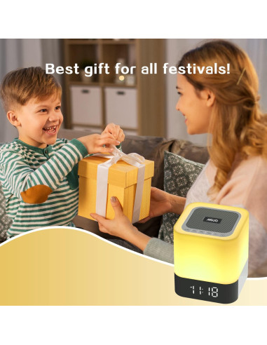 Aisuo Lámpara Nocturna 5 en 1 con Altavoz Bluetooth DY28