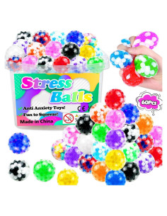 60 Pelotas Antiestrés SUNPROUND para Alivio del Estrés
