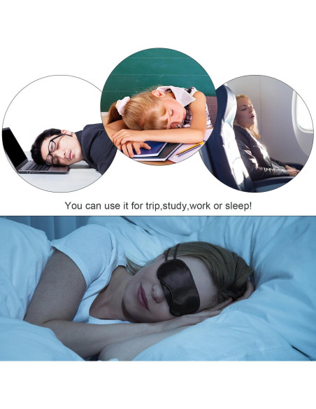 Paquete de 10 Máscaras para Dormir FENGMANG con Almohadilla