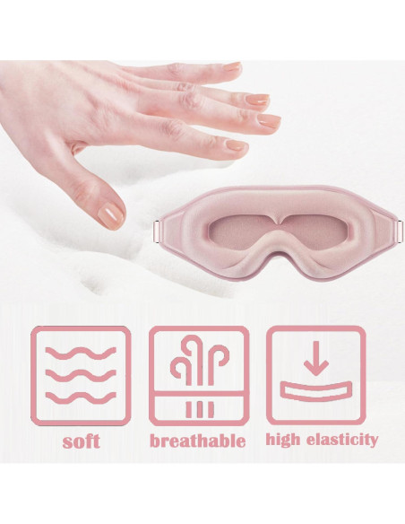 Máscara de dormir 3D para extensiones de pestañas tiabchhiz Máscara de dormir 3D para extensiones de pestañas tiabchhiz