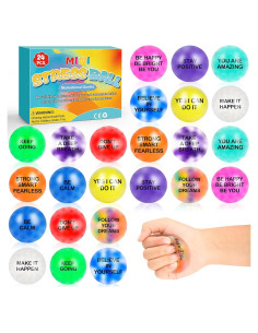 Paquete de 24 Pelotas Antiestrés VESPRO con Citas Inspiradoras