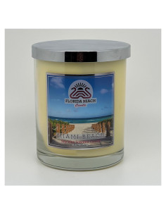 Vela Aromática Miami Beach 311g Soja Natural Piña Coco Vainilla