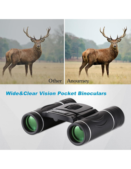 Binoculares Compactos Anourney 8x21 Plegables Ligeros