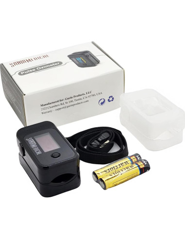 Oxímetro de Pulso Santamedical SM-519BR-BL OLED con Estuche