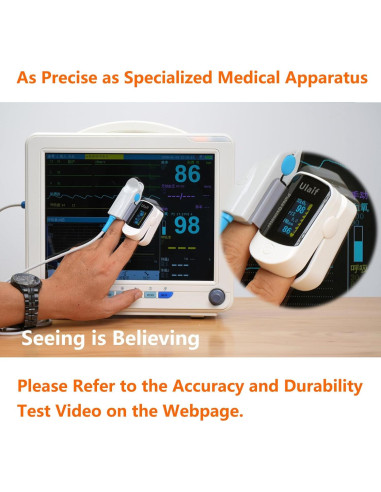 Oxímetro de Pulso Hunan Accurate, Monitor de Oxígeno SpO2