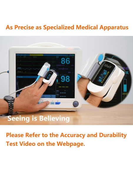 Oxímetro de Pulso Hunan Accurate, Monitor de Oxígeno SpO2