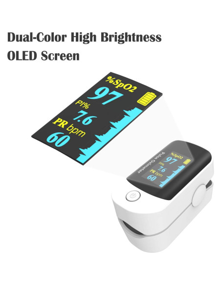 Oxímetro de Pulso Hunan Accurate, Monitor de Oxígeno SpO2