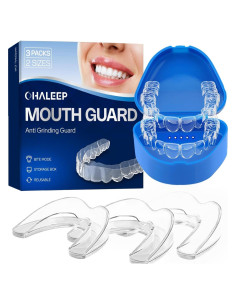 Protector Bucal Anti Grinding OHALEEP - 4 Piezas, Tamaños Grandes y Pequeños
