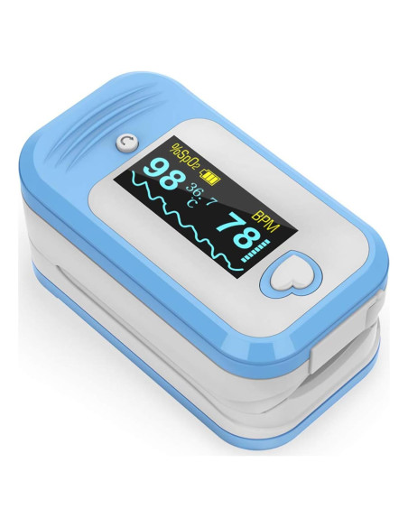 Oxímetro de Pulso MEDLINKET AM801, 5 en 1, Pantalla OLED
