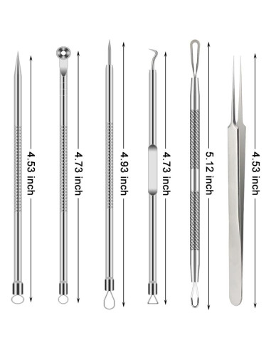 Kit de Herramientas para Espinillas BLAAROOM 6 Piezas Acero Inoxidable