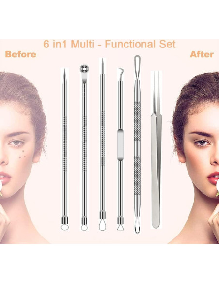 Kit de Herramientas para Espinillas BLAAROOM 6 Piezas Acero Inoxidable