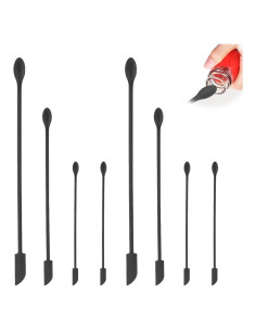 Juego de 8 Mini Espátulas de Silicona MaehSab para Cocina y Belleza
