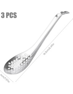 Cuchara de Esferificación Inheming 3 Piezas Acero Inoxidable 2