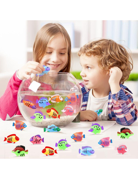 Juego de 36 peces de plástico LHSYFBZ para fiestas y acuarios