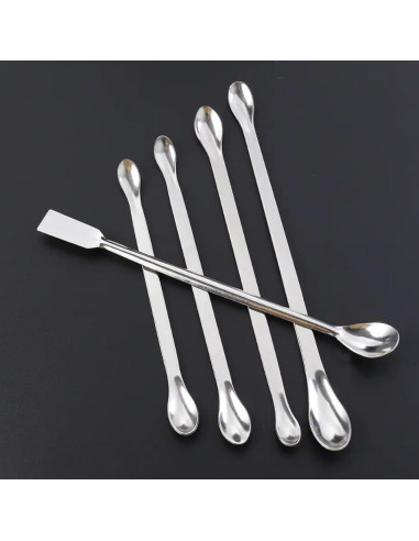 Juego de 10 Espátulas de Acero Inoxidable CRZQXOUR para Laboratorio