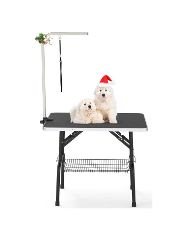 Mesa de Aseo para Perros YITAHOME 91.44 cm Ajustable Plegable