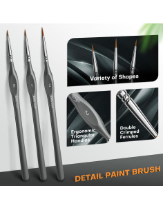 Set de Pinceles Miniatura Golden Maple 15pcs - Detalle Fino 2