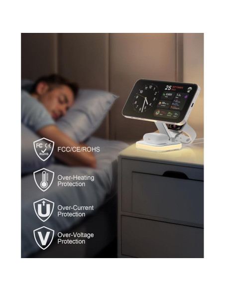 Cargador Inalámbrico Magnético 5 en 1 Quzudn para iPhone 12-16