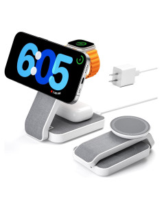 Estación de Carga Inalámbrica 3 en 1 Eazpower para iPhone y Apple Watch