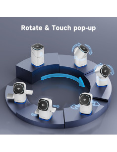 Cargador Inalámbrico 3 en 1 EnergyCell Qi2 15W Blanco 2