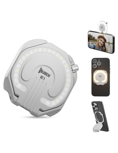 Luz de Selfie WUBEN E1 LED Recargable USB 300 Lúmenes