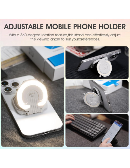 Luz de Selfie WUBEN E1 LED Recargable USB 300 Lúmenes