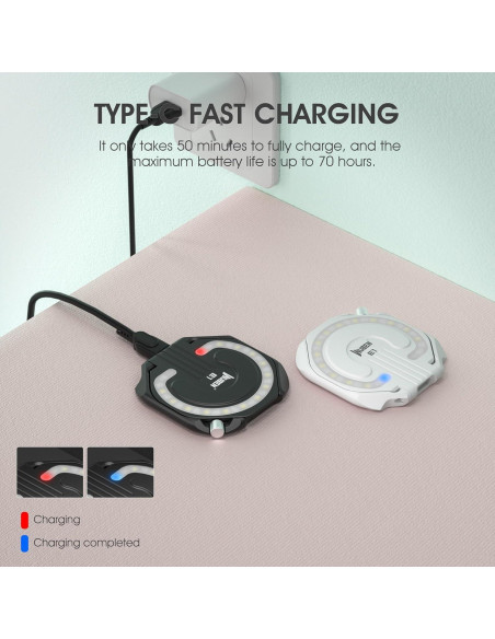 Luz de Selfie WUBEN E1 LED Recargable USB 300 Lúmenes