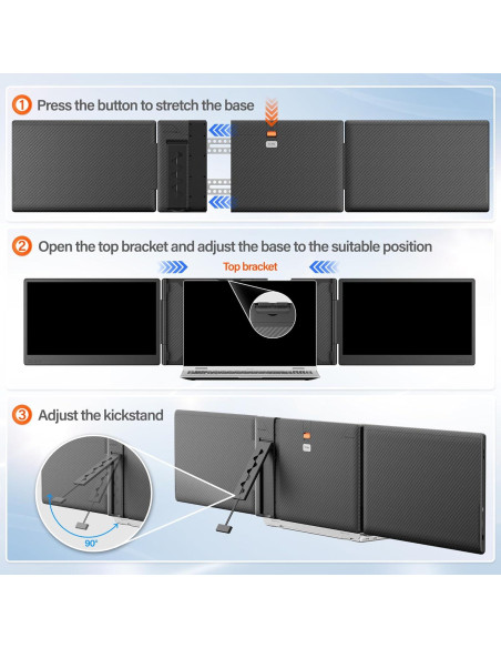 Extensor de Pantalla Portátil Kasorey T2Pro 14" FHD 1080P