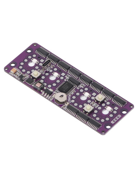 Placa de Circuito Reloj Nixie Fosa 12/24 Horas 5V 2A