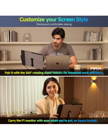 Maxfree F1 Extensor de Pantalla Portátil 14" FHD 1080p