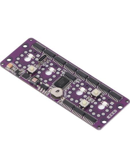 Placa de Circuito Reloj Nixie Fosa 12/24 Horas 5V 2A