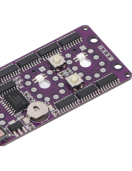 Placa de Circuito Reloj Nixie Fosa 12/24 Horas 5V 2A