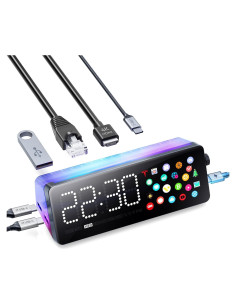 Estación de Acoplamiento USB-C 7-en-1 Vobot con Pantalla 4K