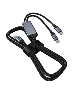 Cable Divisor USB-C 0.97M OMNIHIL Carga Rápida 100W