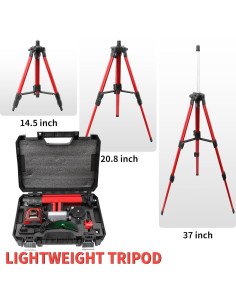 Nivel Láser 4D Verde CNKMJRBD con Trípode y Control Remoto 2