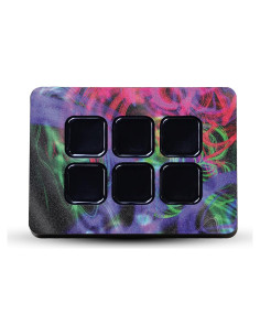 Piel Brillante de Vinilo 3M para Elgato Stream Deck Mini - Salpicadura Neón