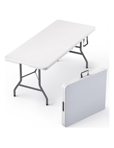 Mesa Plegable 1.83m Our Modern Space Blanca Alta Resistencia