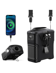 Ventilador de Cintura Portátil Noxozoqm 10000mAh 5 Velocidades